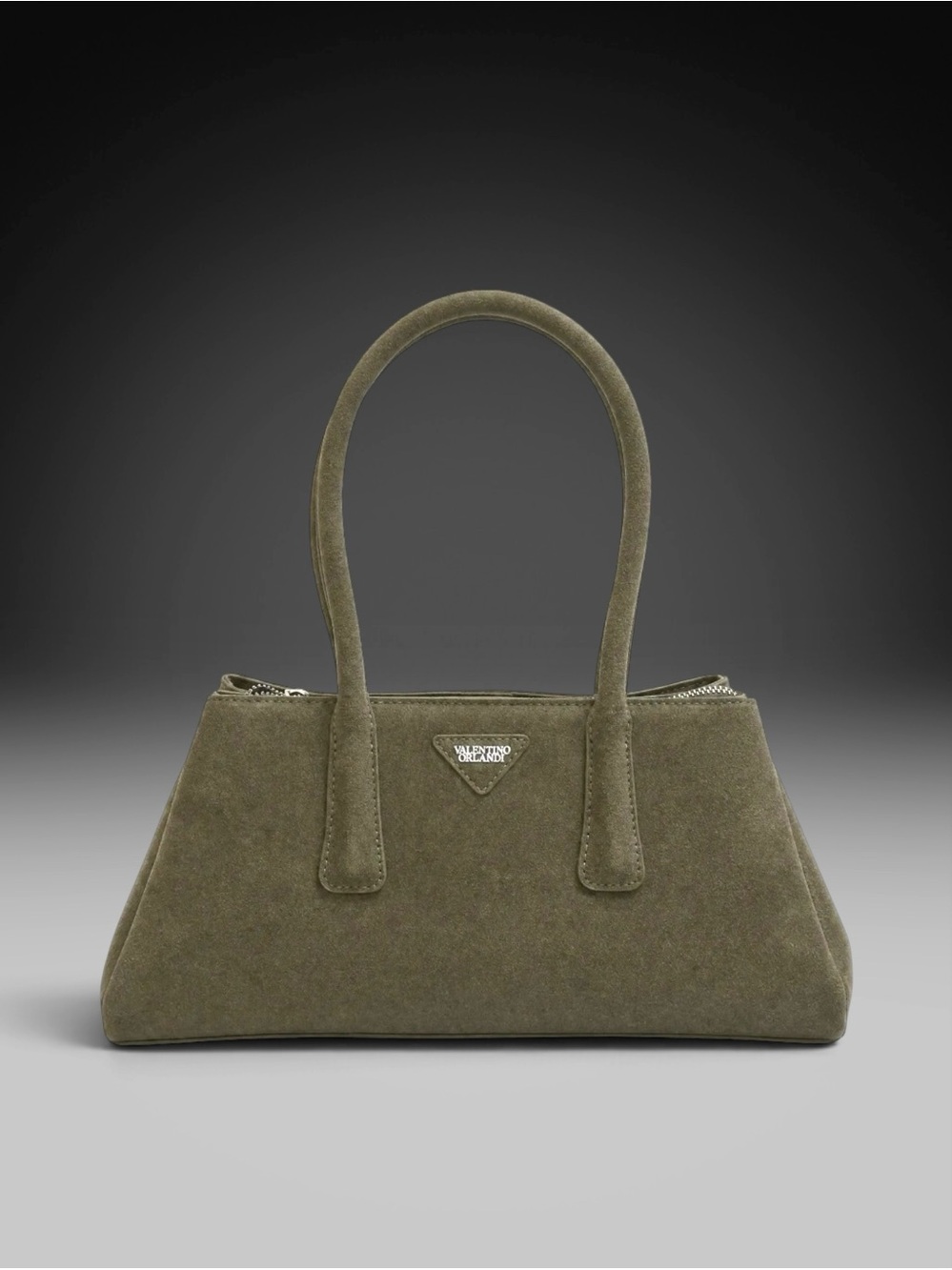 Valentino Orlandi “Nelly” (New Style!) Faux Suede Trapezoid Shoulder Bag - NWT